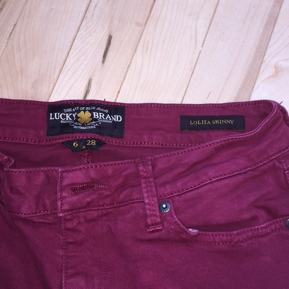 Lucky Brand Lolita Skinny Raspberry Jeans